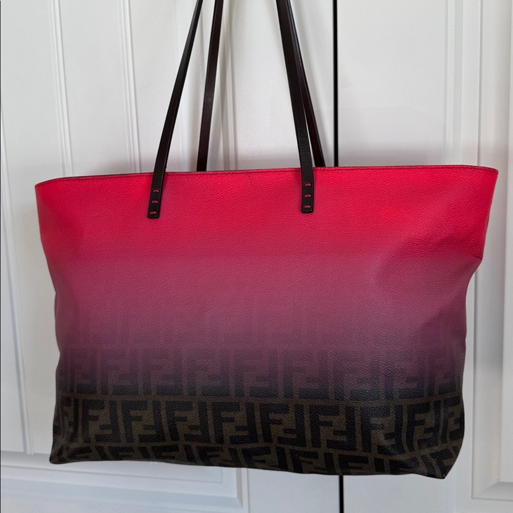FENDI ZUCCA Monogram Ombre’ Tote - Picture 4 of 13